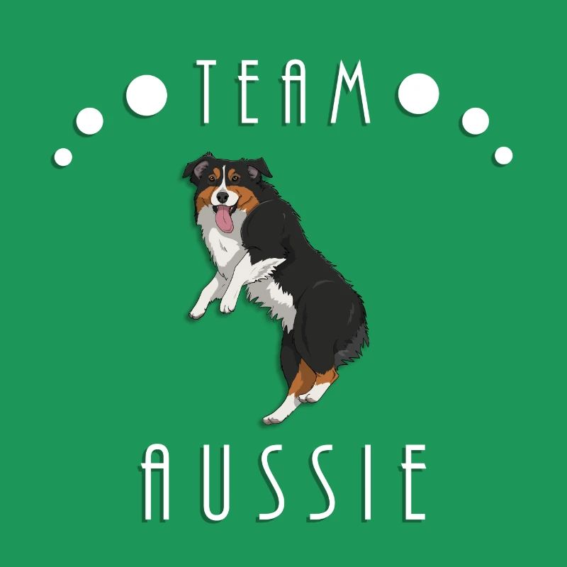 Team Aussie - Black Tri (Bobtail)