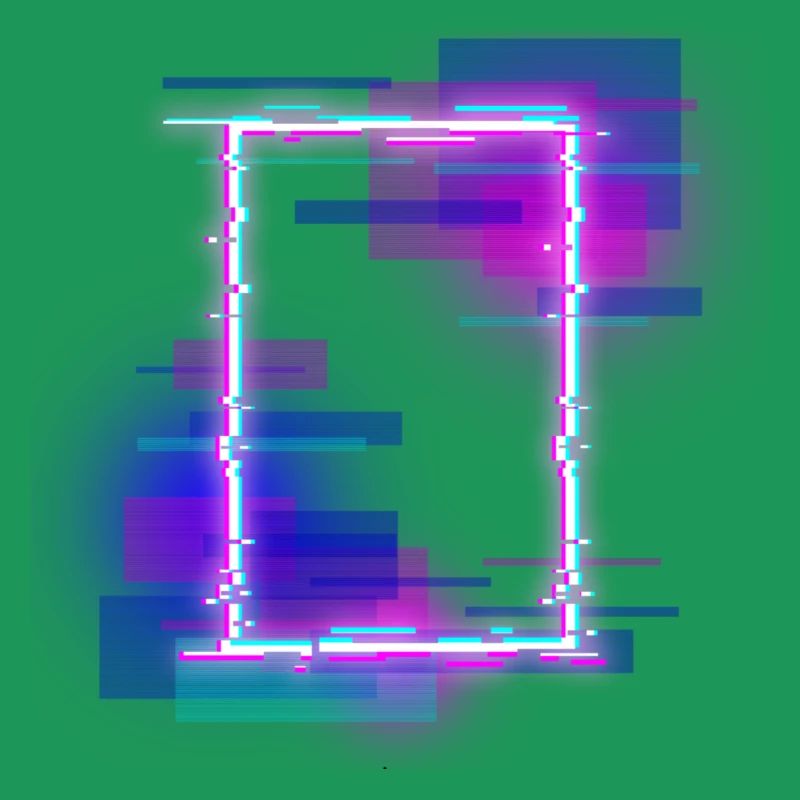 Rectangle de couleur néon