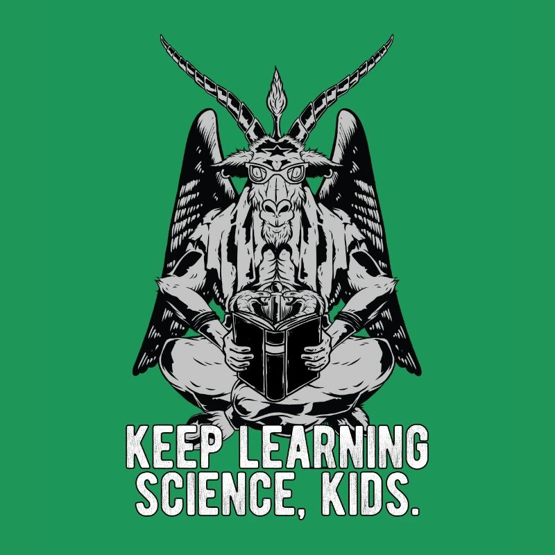 Baphomet Keep learning science Mème