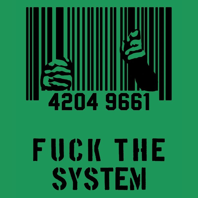 BAISER LE SYSTÈME Prison de code à barres