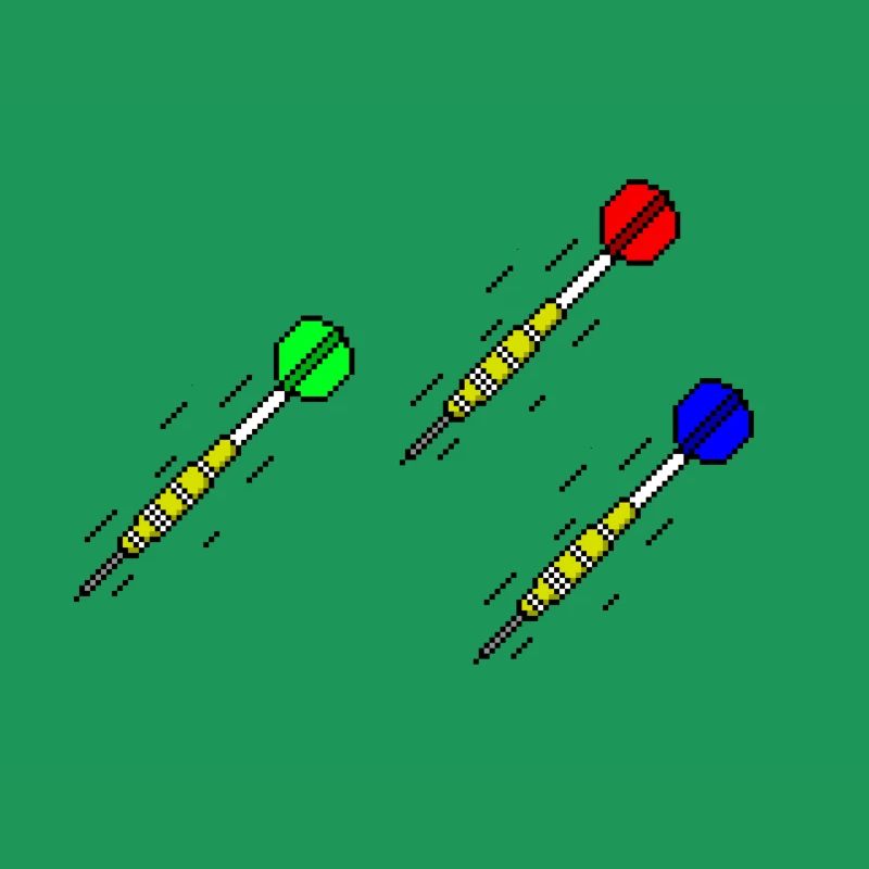 3 fléchettes
