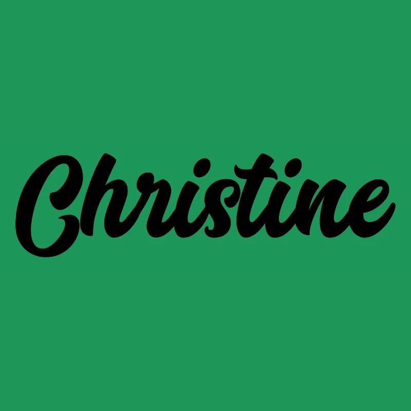 Christine benutzerdefinierte Text Geburtstagsname