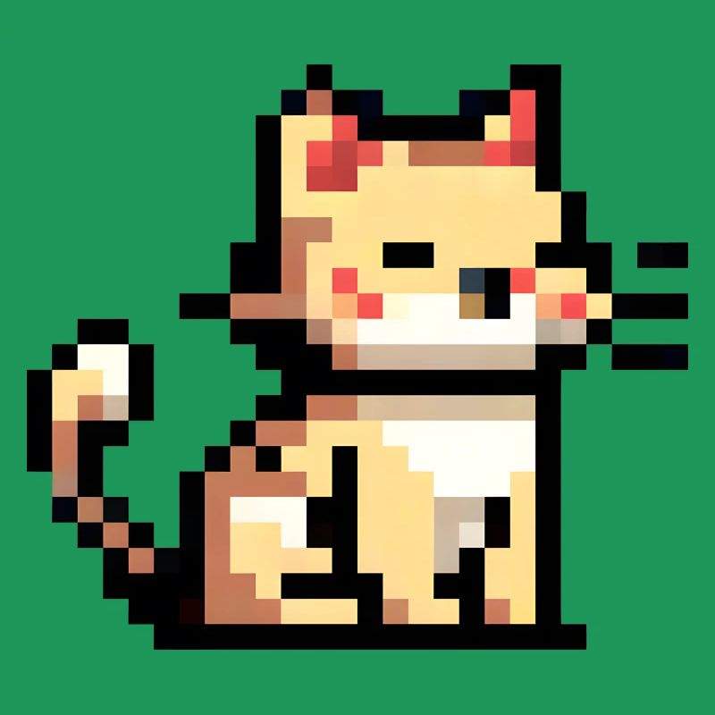 Mignon Chat Pixel - Pixel Art