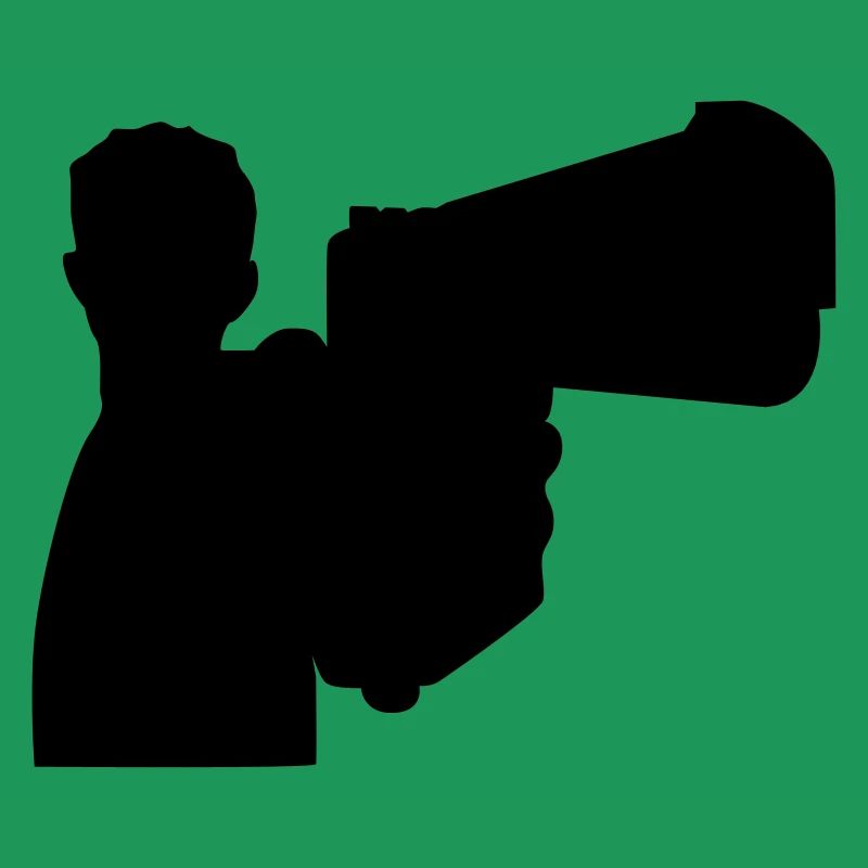 Mann mit Waffe