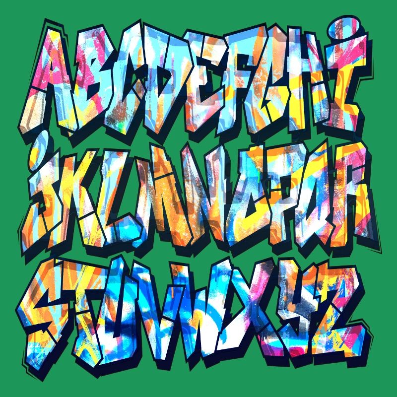 Alphabet graffiti