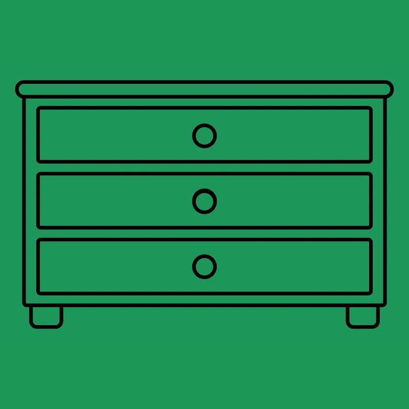 Möbelstück Schubladen Kommode Design