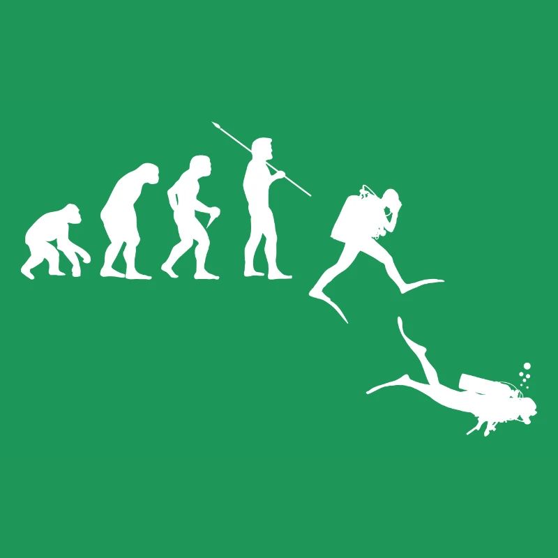 Evolution Graphic Diver Diving Scuba Diver Apnoe S