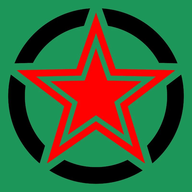Roter durchbrochener Stern