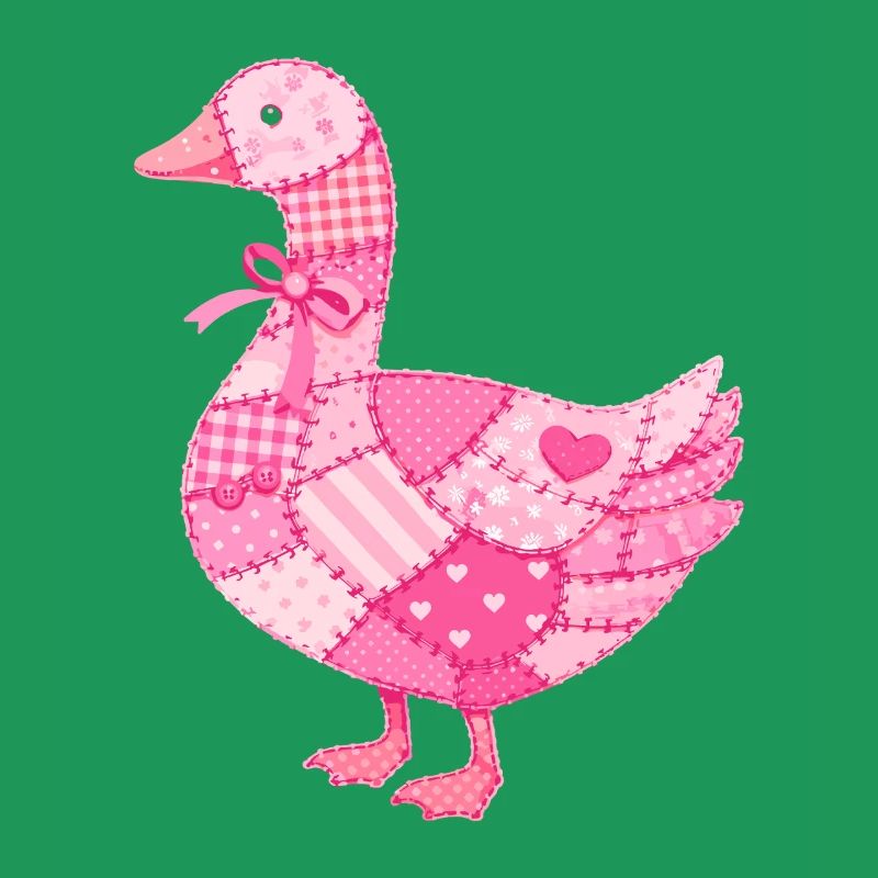 Patchwork Duck Pink