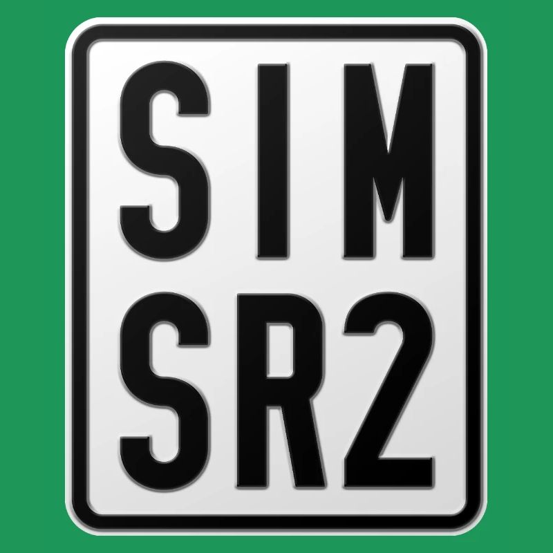 Plaque d’immatriculation du cyclomoteur Simson SR2