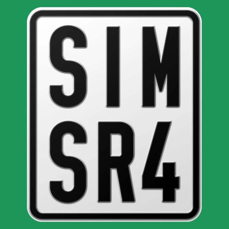 Plaque d’immatriculation du cyclomoteur Simson SR4