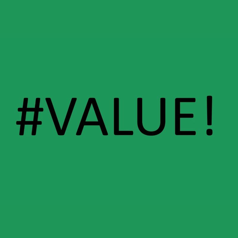 #VALUE ! Erreur Excel