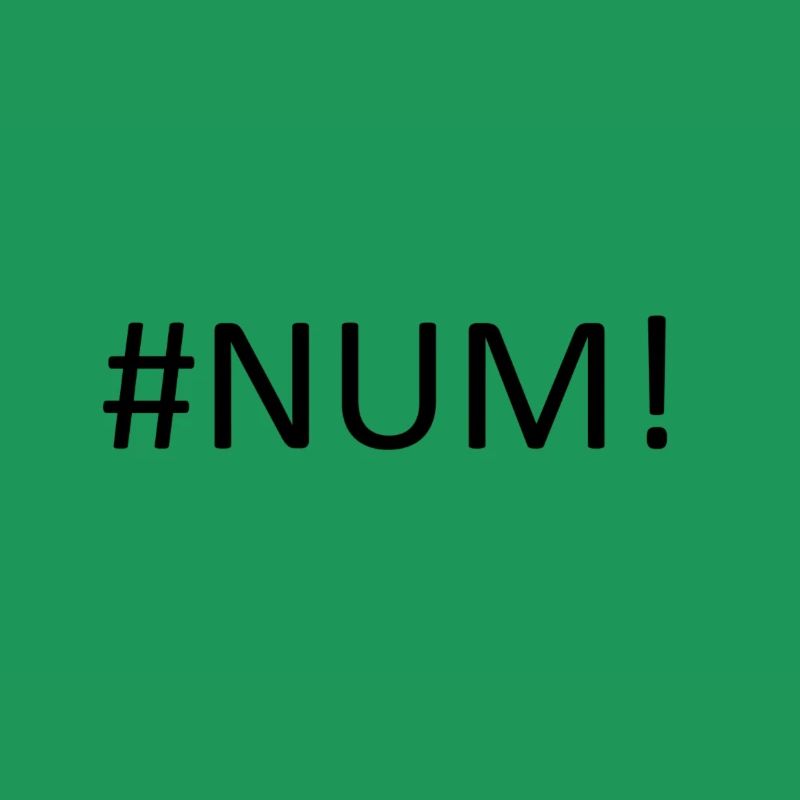 #NUM! Excel Error
