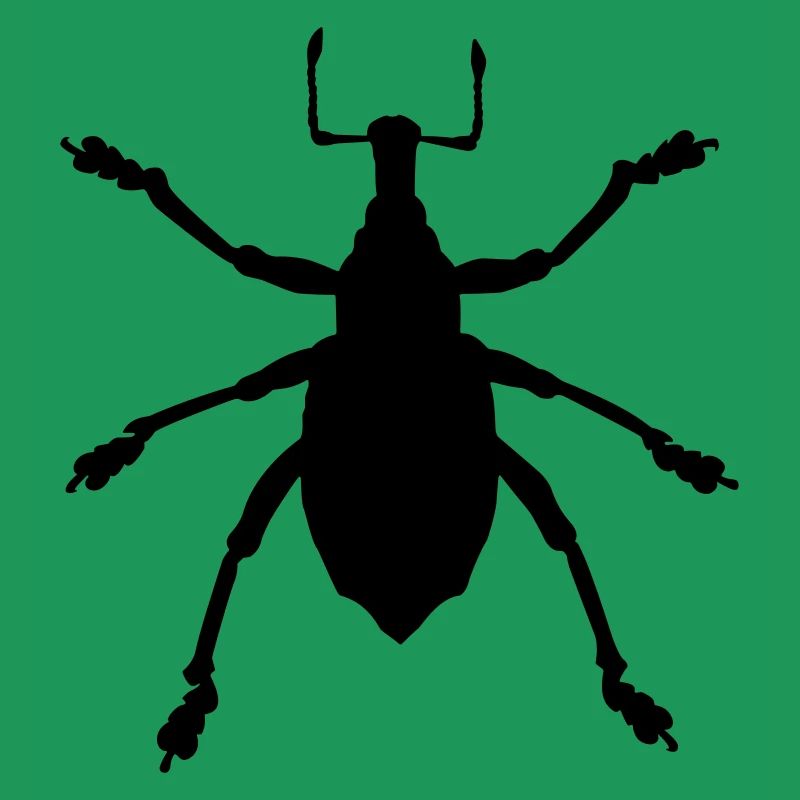 Vecteur sélectionnable de couleur d'insecte Eupholus charançon