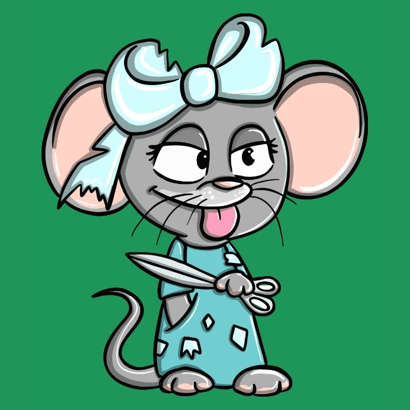 Déclaration de conception de souris effrontée Susi Schnipp Schnapp