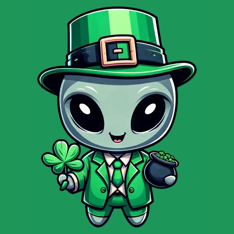 Conception de célébration extraterrestre extraterrestre de la Saint-Patrick