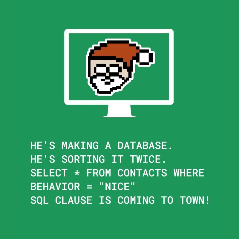 Weihnachten SQL Clause Programmierer IT Geschenk