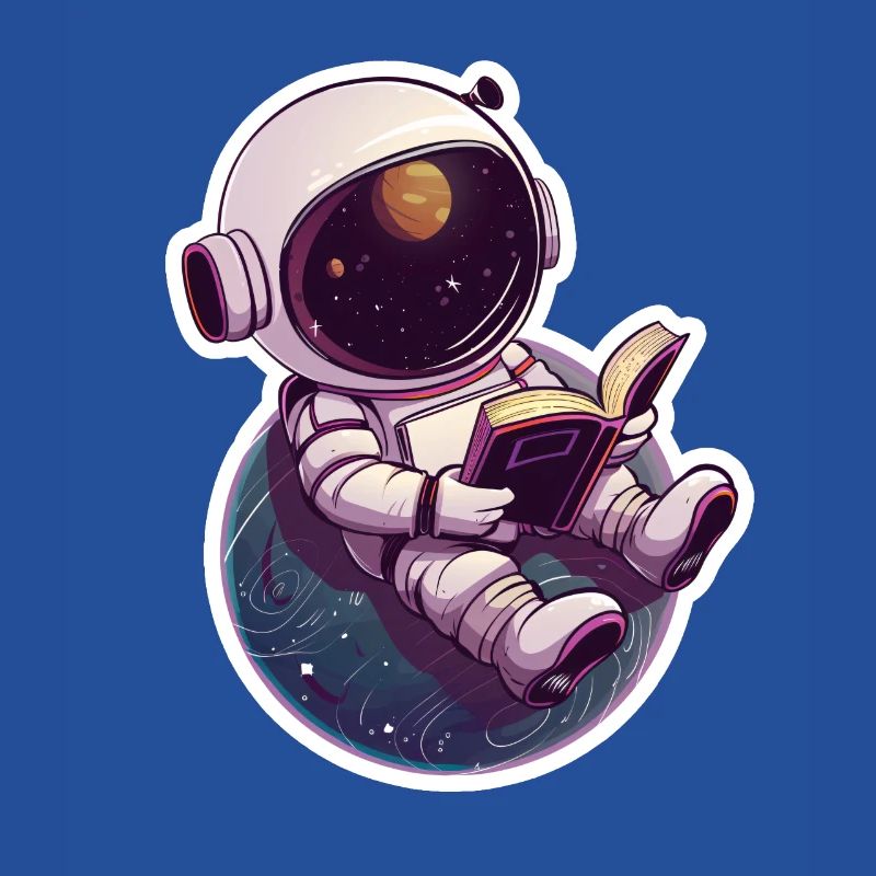 Astronaute lit devant la Terre – Space Design