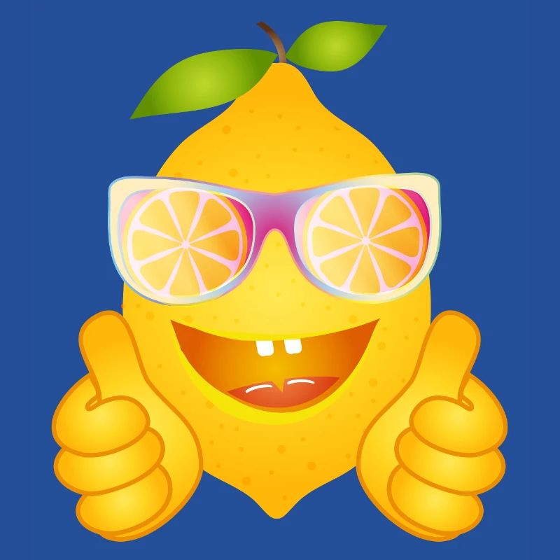 Cool Lemon with Sunglasses – Comic Fruit