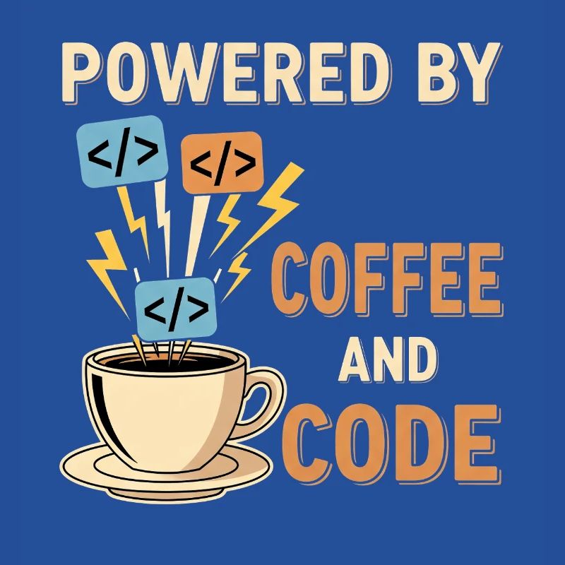 Programmer Coffee Motif Design