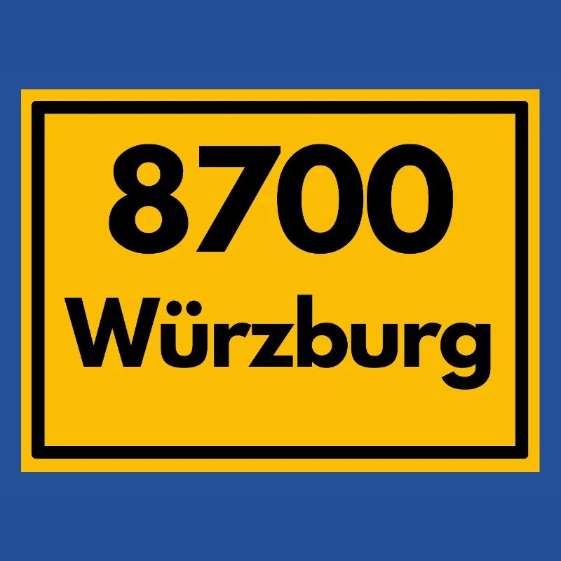OLD POSTCODE POSTCODE RETRO 8700 WÜRZBURG FRANKEN