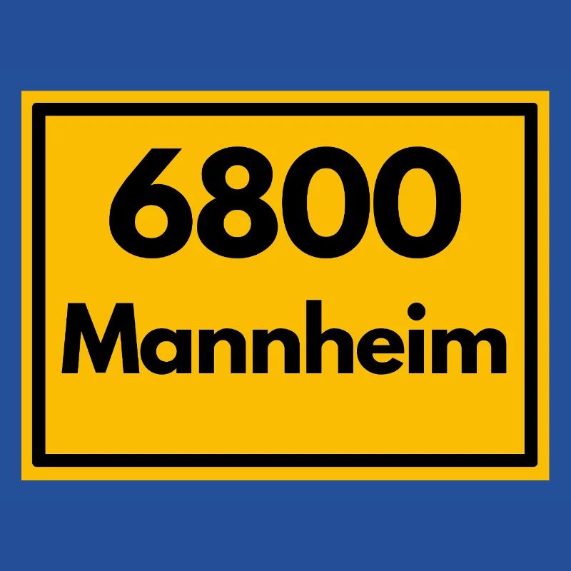 ANCIEN CODE POSTAL RETRO 6800 MANNHEIM Squares
