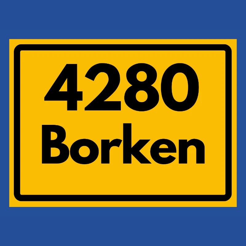 OLD POSTCODE POSTCODE RETRO 4280 BORKEN FÜNFTÜRME