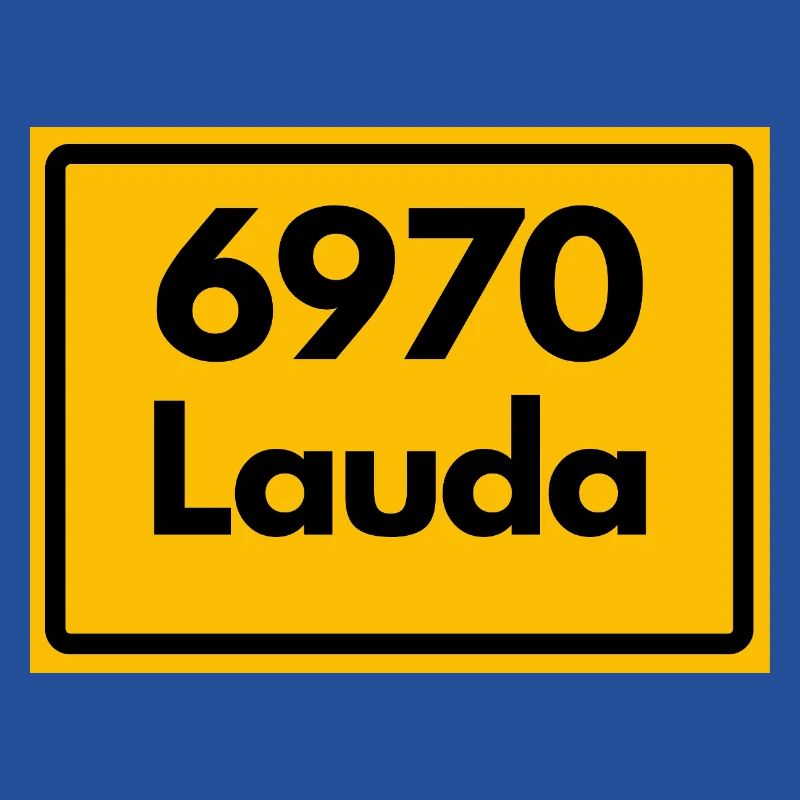 ANCIEN CODE POSTAL RETRO 6970 LAUDA HEIMATSTOLZ