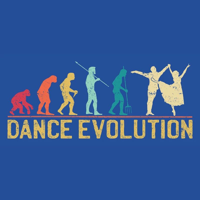Dance Evolution Silhouette Design