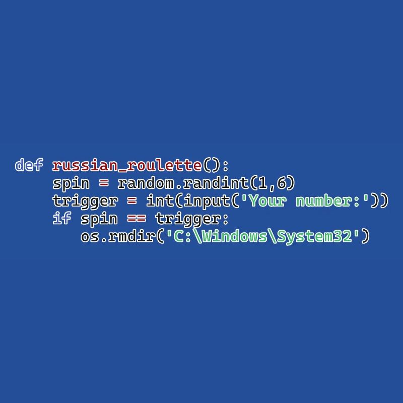 Python Russian Roulette