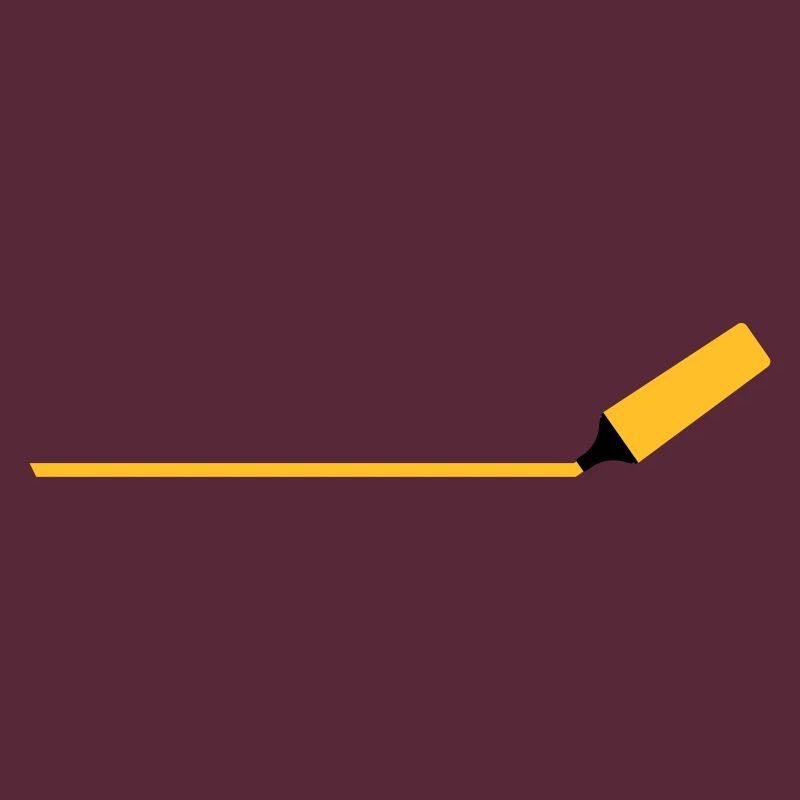 Textmarker mit Linie