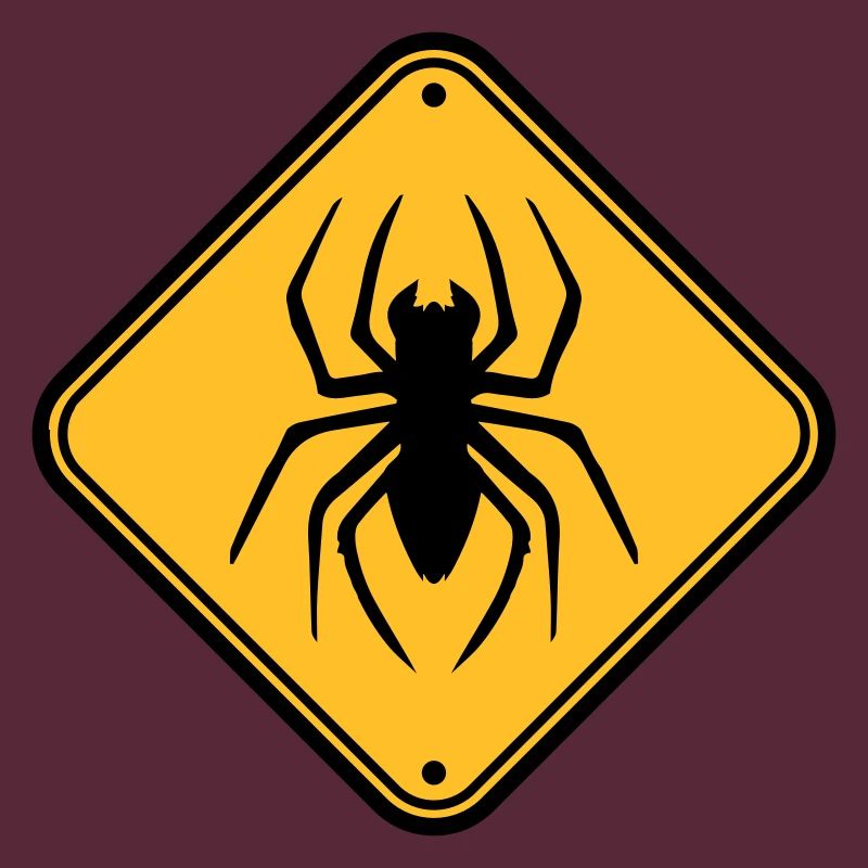 shield warning caution hazard caution zone spider