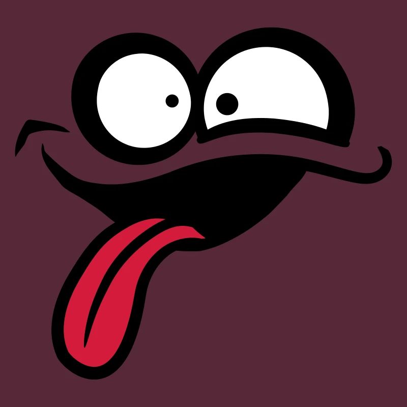 Crazy comic face
