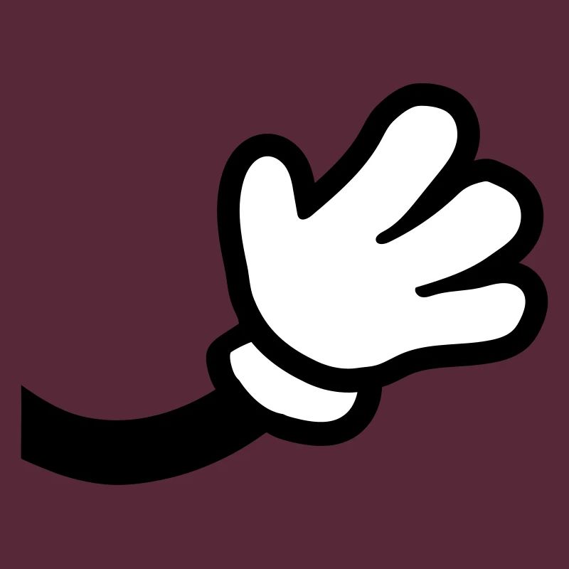 Waving Comic Hand