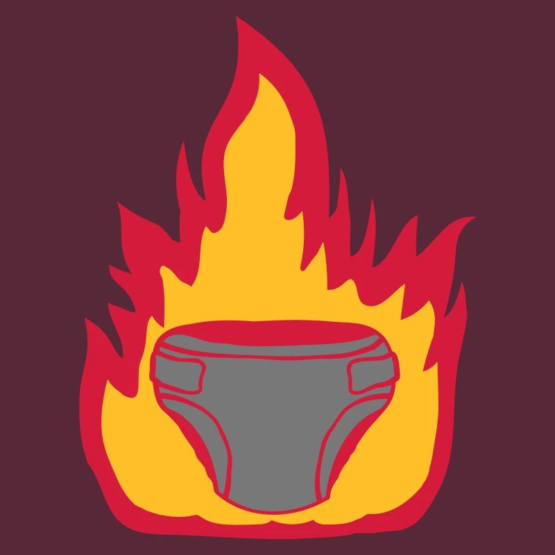 Couche de feu chaude