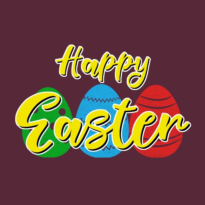 Happy Easter - Easter bunny Easter eggs celebration gift