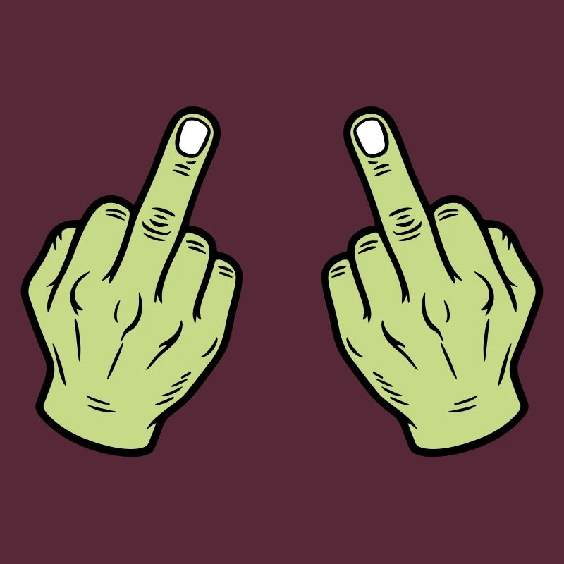 Mittelfinger Hand Frech