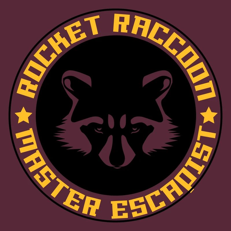 Rocket raccoon logo full