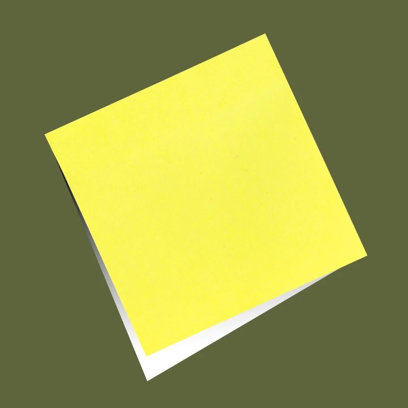gelber Notizzettel , Klebezettel , sticky note