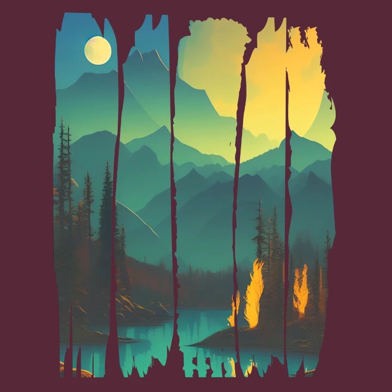 Landscape Campfire Forest