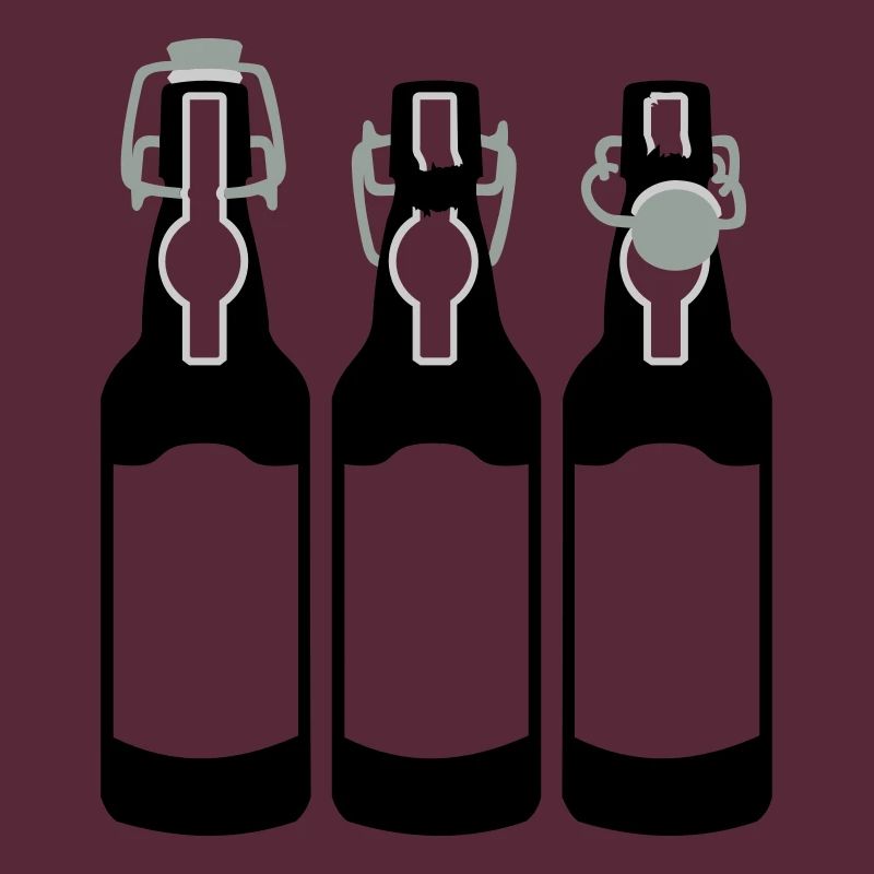 3 Bierflaschen / 3 beer bottles (c, 3c)