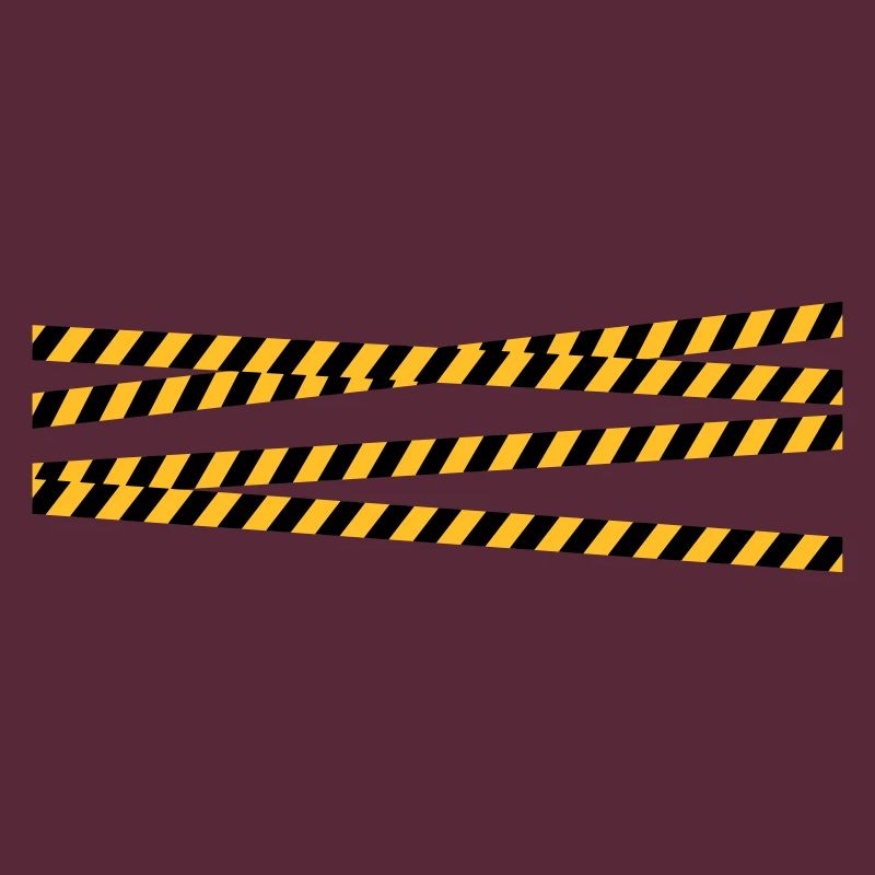 Security tape blocking zone