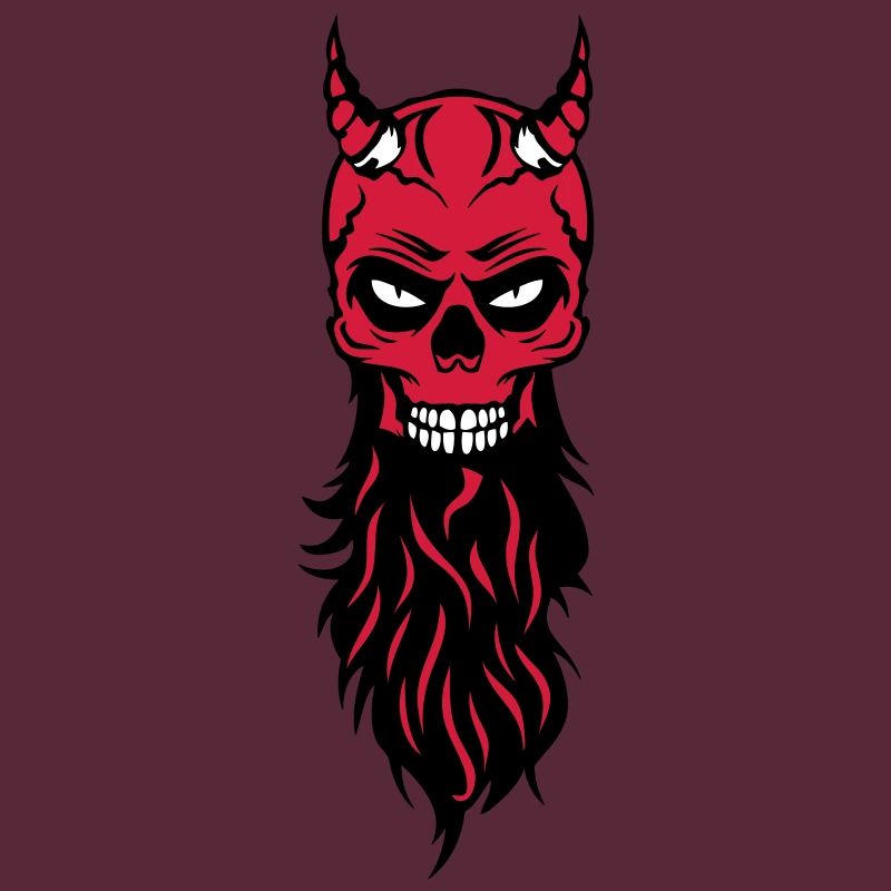 dead head hipster devil bearded beard fantasy luc