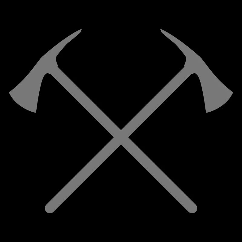 Fire brigade, axe crossed