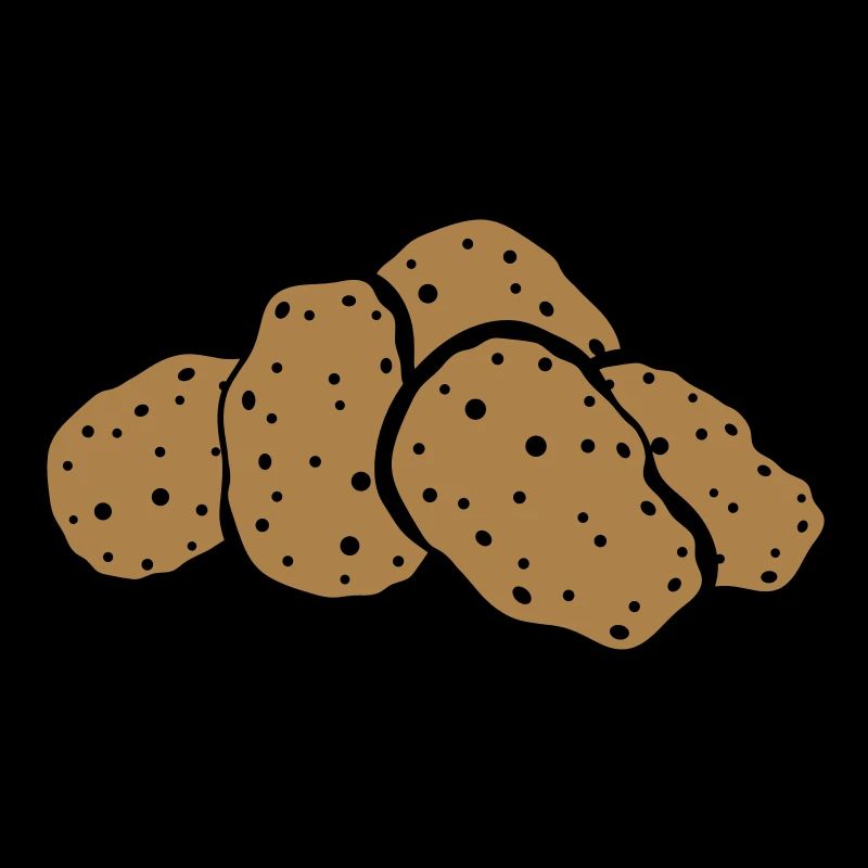 beaucoup de nourriture de pomme de terre