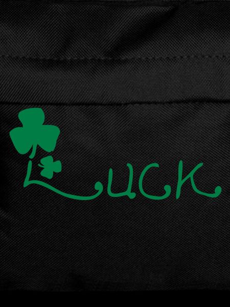 LUCK text lucky charm