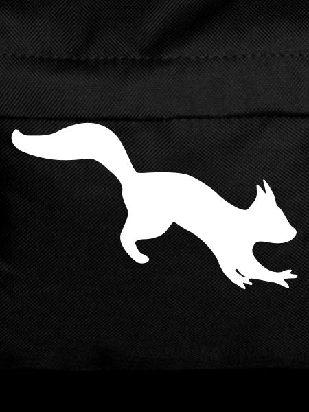 bouncing agile squirrel silhouette