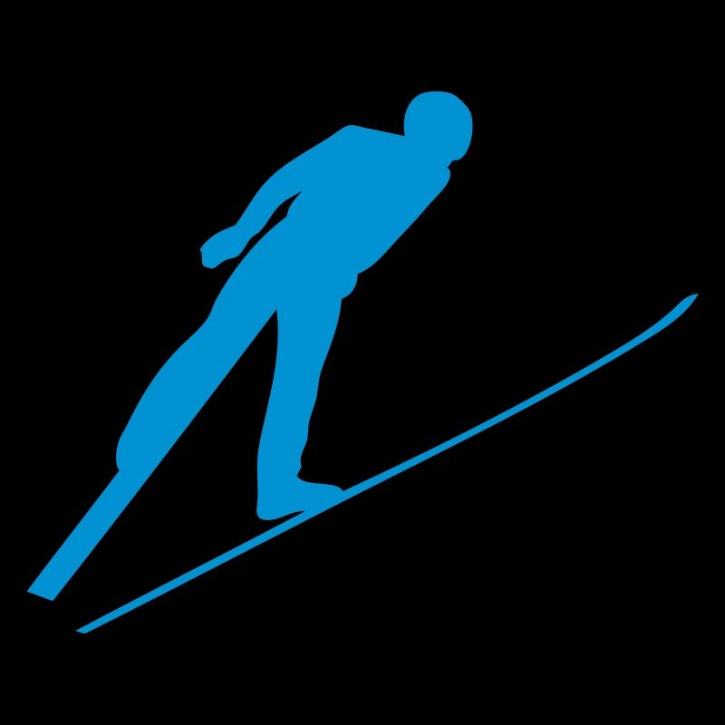 saut ski combine nordique silhouette 1
