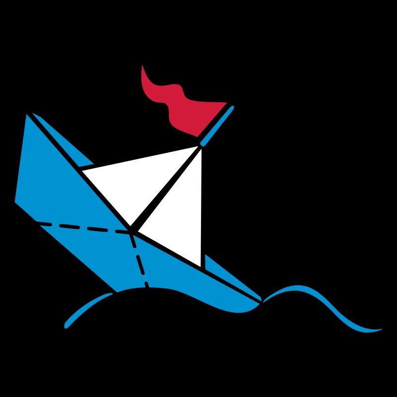 Sinkendes Papierschiffchen / paper titanic (3C)