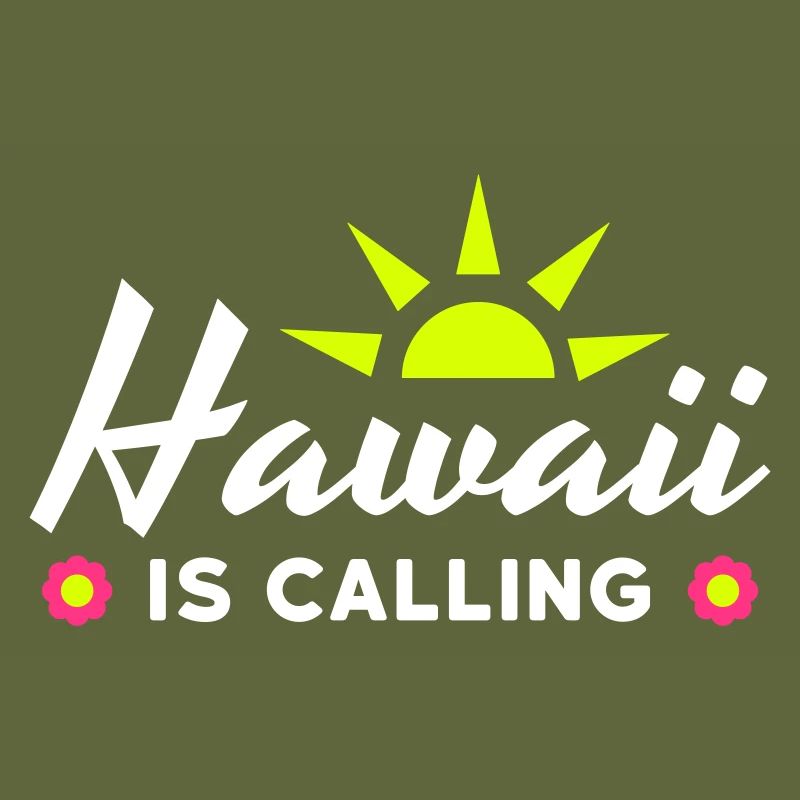 Hawaii is calling (sun, sun rays, flowers)